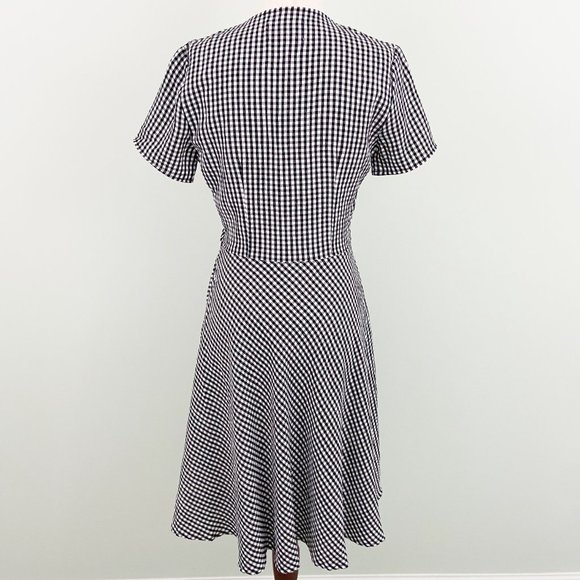 NWT Solid & Striped x Revolve | Black & White Gingham Cutout Dress Large - Picture 9 of 12